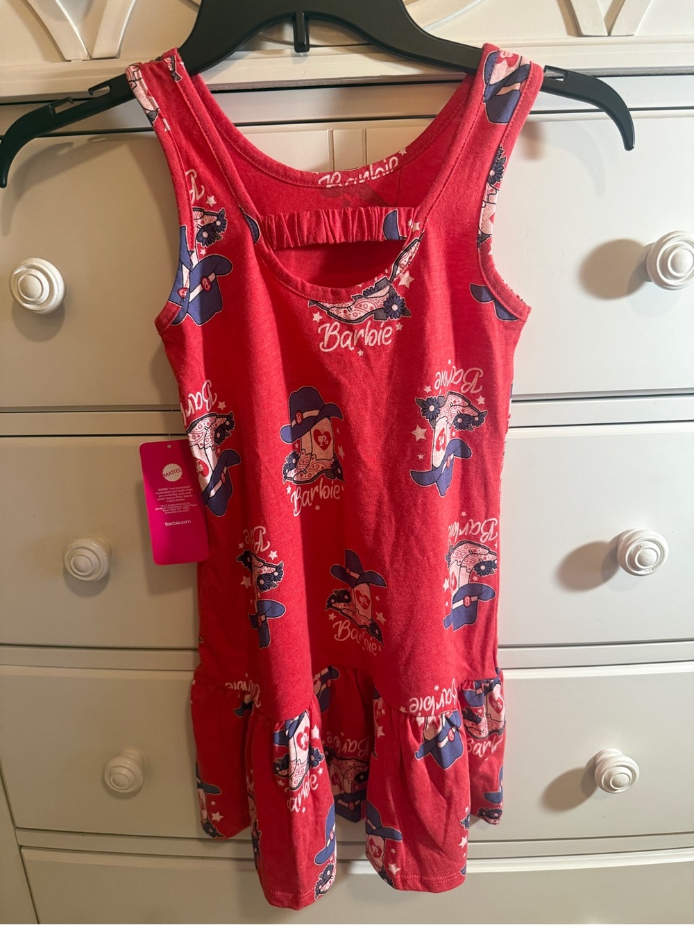 Barbie Girls tank printed dropwaist dress w/ a western boot pattern Sz 6/6X
NWT - Picture 3 of 3